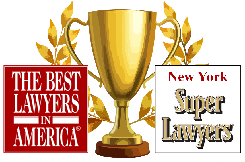 Recognition artwork featuring Best Lawyers in America and Super Lawyers